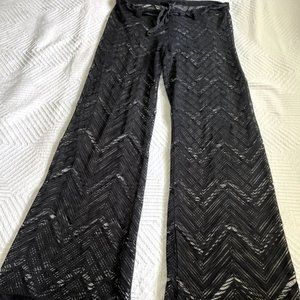 ASOS - Mesh wide leg / flare low rise pant - swim cover / festival - size medium